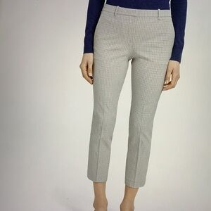 Theory Tailor Trousers Cropped Plaid 6